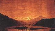 Caspar David Friedrich Mountainous River Landscape (mk45) oil painting